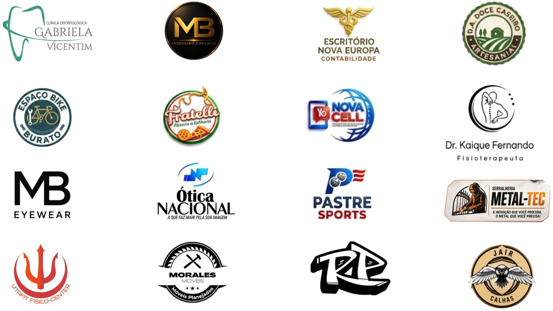 Logos dos patrocinadores